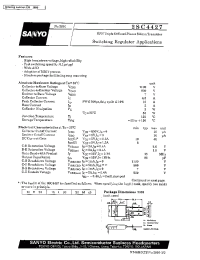 Datasheet 2SC4427 manufacturer Sanyo