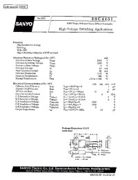 Datasheet 2SC4451 производства Sanyo