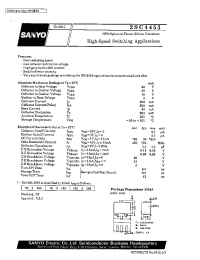 Datasheet 2SC4453 manufacturer Sanyo