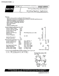 Datasheet 2SC4600 manufacturer Sanyo