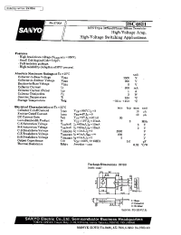 Datasheet 2SC4631 manufacturer Sanyo