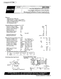 Datasheet 2SC4769 производства Sanyo