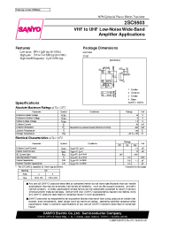 Datasheet 2SC5503 manufacturer Sanyo