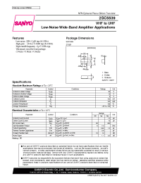 Datasheet 2SC5539 manufacturer Sanyo