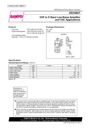 Datasheet 2SC5647 производства Sanyo