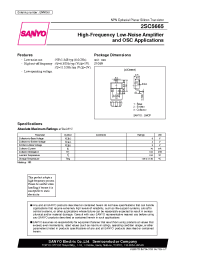 Datasheet 2SC5665 manufacturer Sanyo