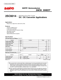 Datasheet 2SC6014 manufacturer Sanyo