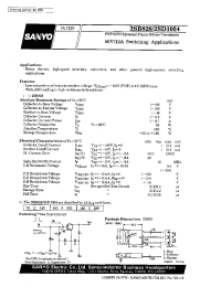 Datasheet 2SD1064 manufacturer Sanyo