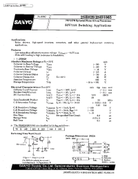 Datasheet 2SD1065 manufacturer Sanyo