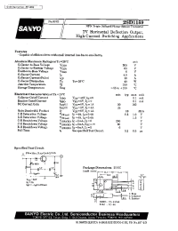 Datasheet 2SD1159 manufacturer Sanyo