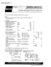 Datasheet 2SD1213 manufacturer Sanyo