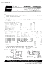 Datasheet 2SD1238L manufacturer Sanyo