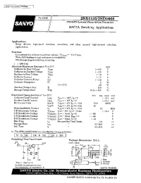 Datasheet 2SD1668 производства Sanyo