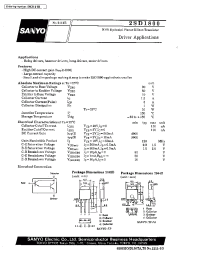 Datasheet 2SD1800 производства Sanyo