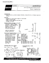 Datasheet 2SD2048 manufacturer Sanyo