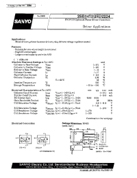 Datasheet 2SD2224 производства Sanyo