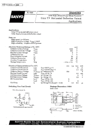 Datasheet 2SD2252 manufacturer Sanyo