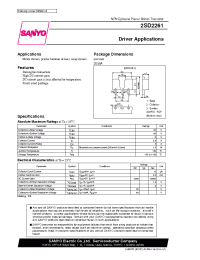 Datasheet 2SD2261 manufacturer Sanyo