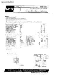 Datasheet 2SD2324 manufacturer Sanyo