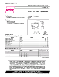 Datasheet 2SD2635 manufacturer Sanyo