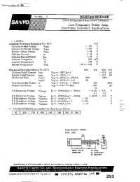 Datasheet 2sd400 manufacturer Sanyo