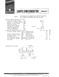 Datasheet 2SD621 manufacturer Sanyo