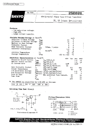 Datasheet 2SD826 manufacturer Sanyo