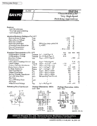 Datasheet 2SJ194 производства Sanyo