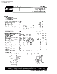 Datasheet 2SJ287 manufacturer Sanyo