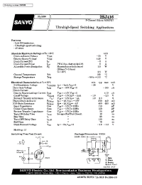 Datasheet 2SJ416 manufacturer Sanyo