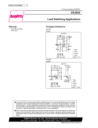 Datasheet 2SJ520 manufacturer Sanyo