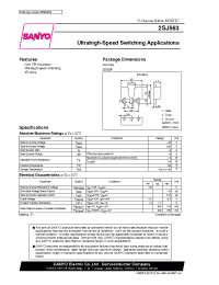 Datasheet 2SJ563 производства Sanyo