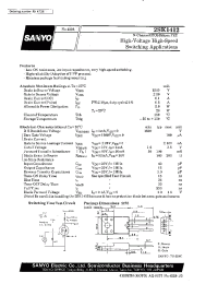Datasheet 2SK1412 manufacturer Sanyo