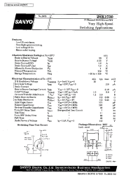 Datasheet 2SK1730 производства Sanyo