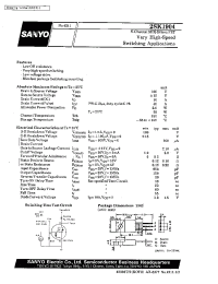 Datasheet 2SK1904 manufacturer Sanyo
