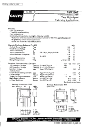 Datasheet 2SK1907 manufacturer Sanyo