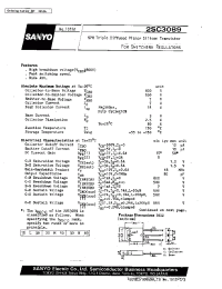 Datasheet 2SK1922 manufacturer Sanyo
