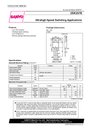 Datasheet 2SK2378 manufacturer Sanyo