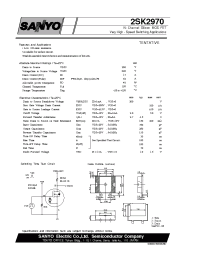 Datasheet 2SK2970 manufacturer Sanyo