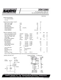 Datasheet 2SK3260 manufacturer Sanyo