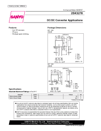 Datasheet 2SK3278 manufacturer Sanyo