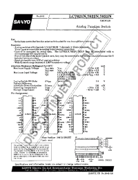 Datasheet 7822N производства Sanyo