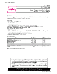 Datasheet ALP234FCX производства Sanyo