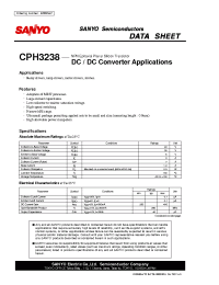 Datasheet CPH3238 manufacturer Sanyo