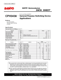 Datasheet CPH3438 производства Sanyo