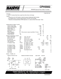 Datasheet CPH5502 производства Sanyo