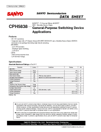 Datasheet CPH5838 manufacturer Sanyo