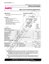 Datasheet CPH6103 manufacturer Sanyo