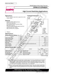 Datasheet CPH6201 manufacturer Sanyo