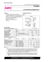 Datasheet CPH6605 manufacturer Sanyo